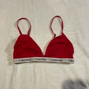 calvin klein red bralette
